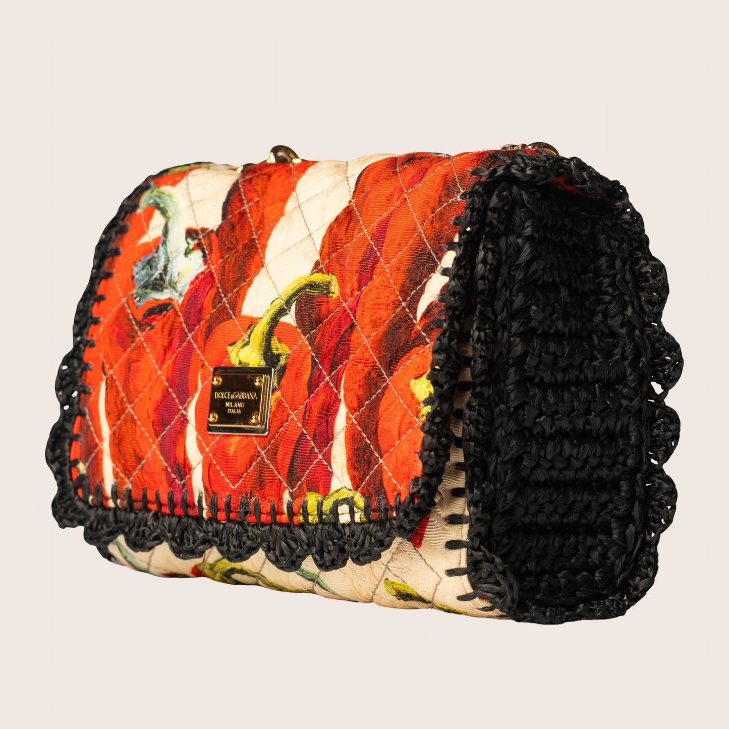 Dolce & Gabbana Chilli Print Sicily Bag