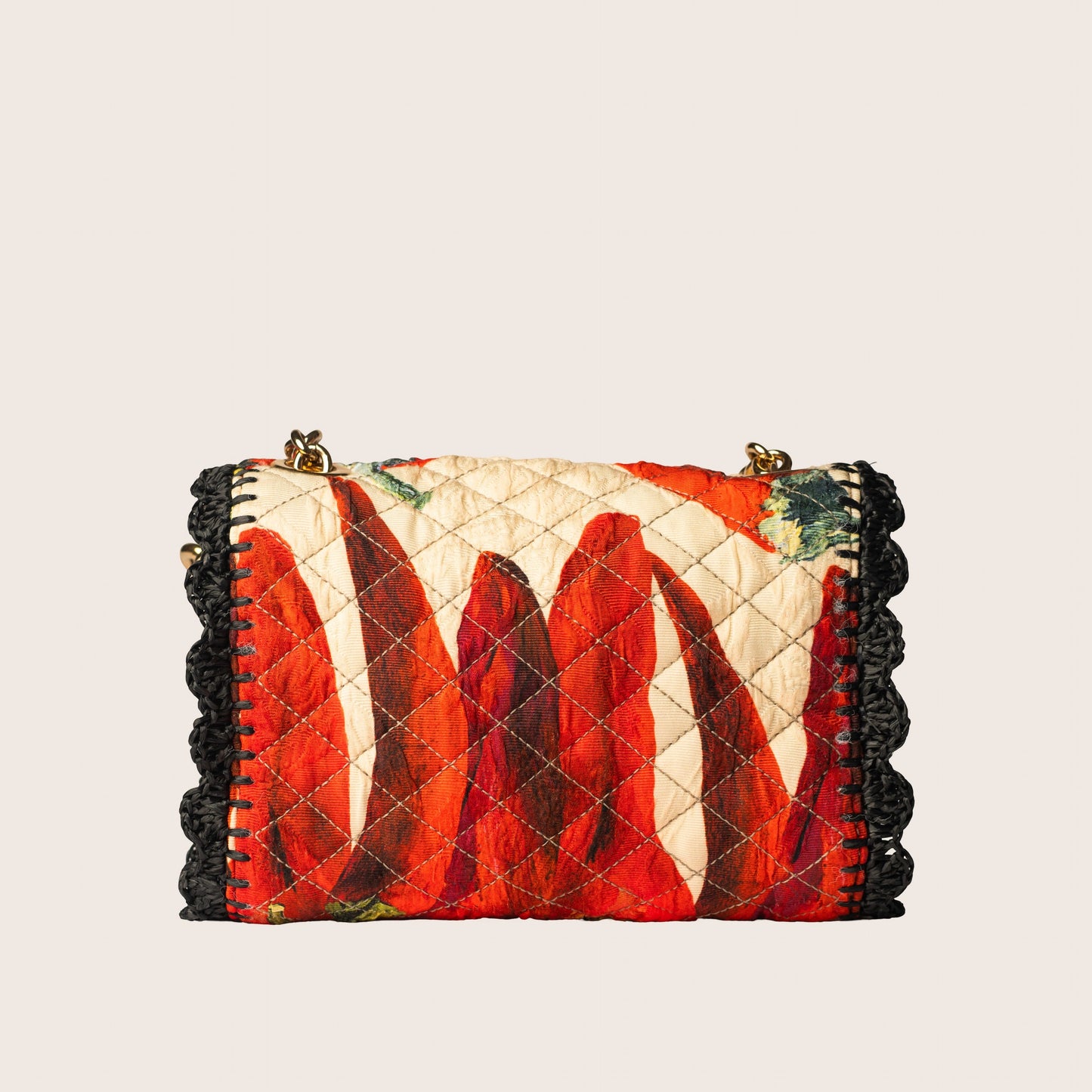 Dolce & Gabbana Chilli Print Sicily Bag