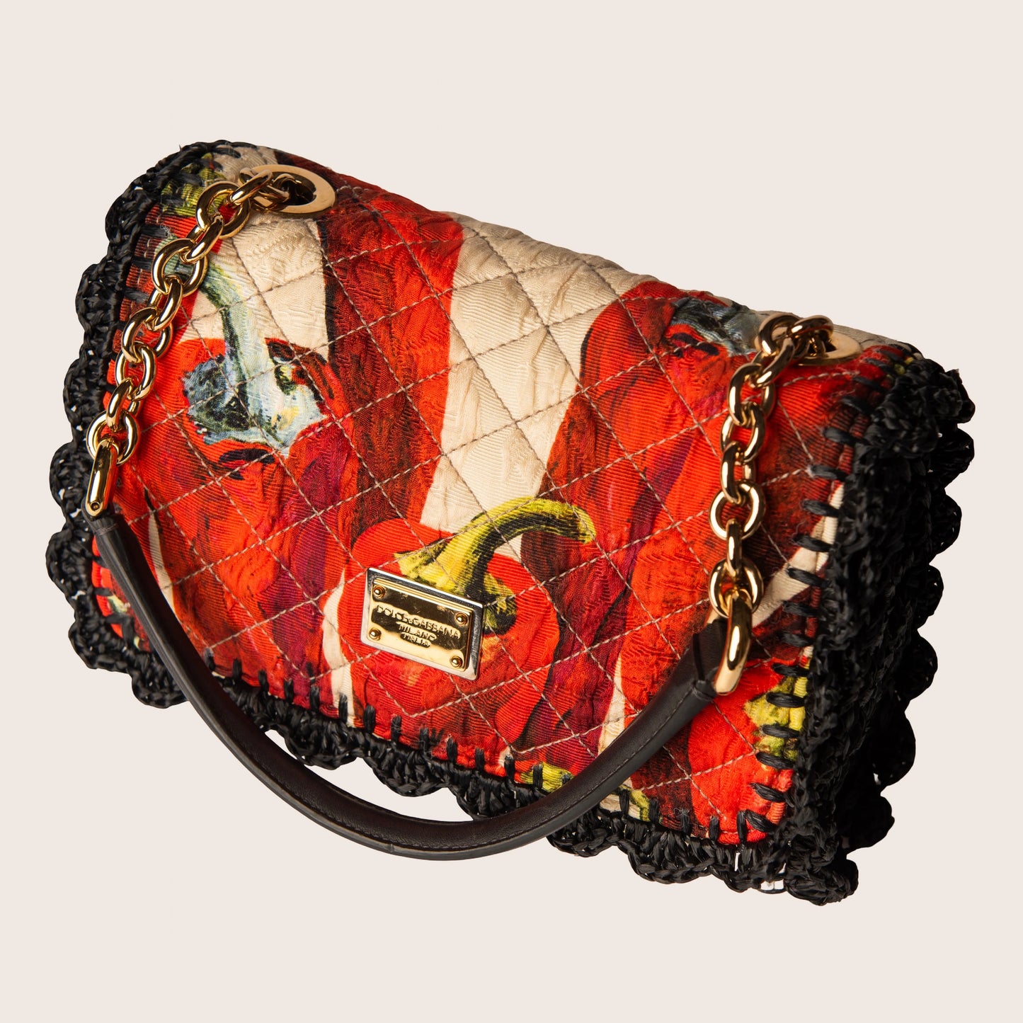Dolce & Gabbana Chilli Print Sicily Bag