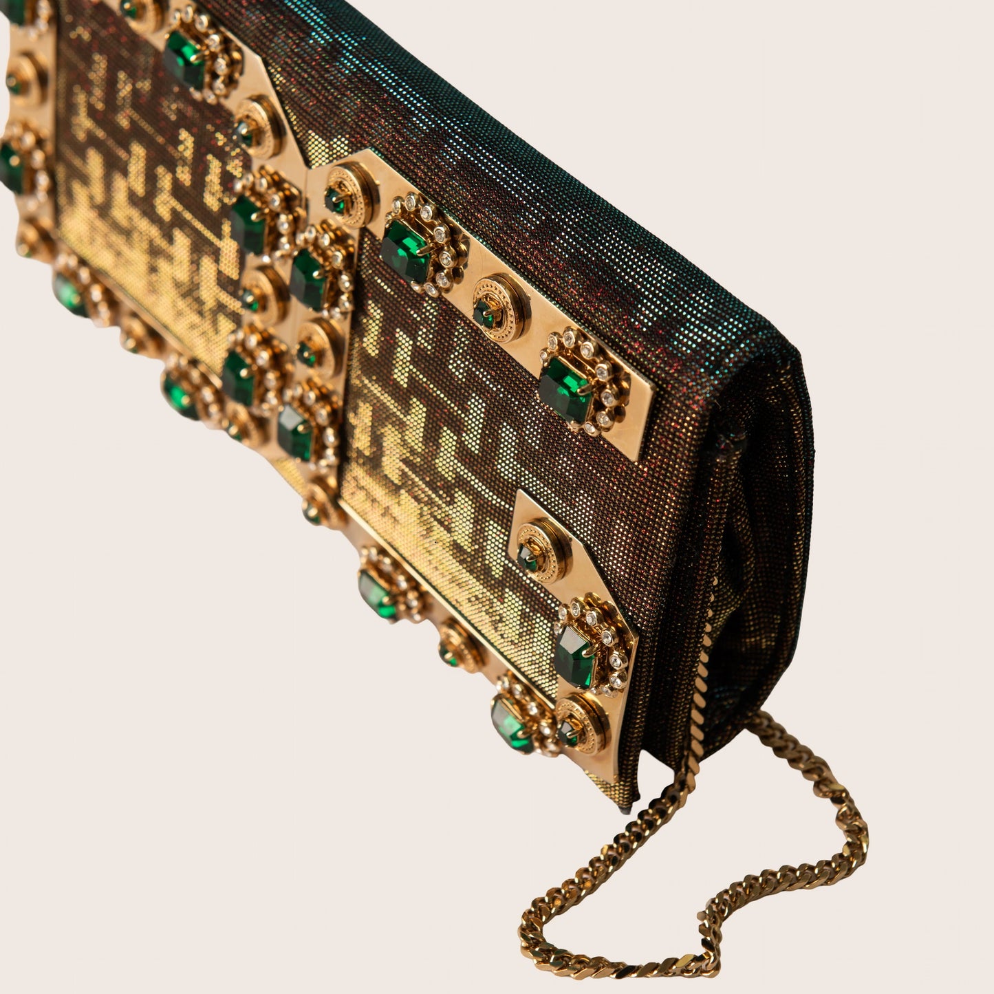 Dolce & Gabbana DG Iridescent Rhinestone Clutch