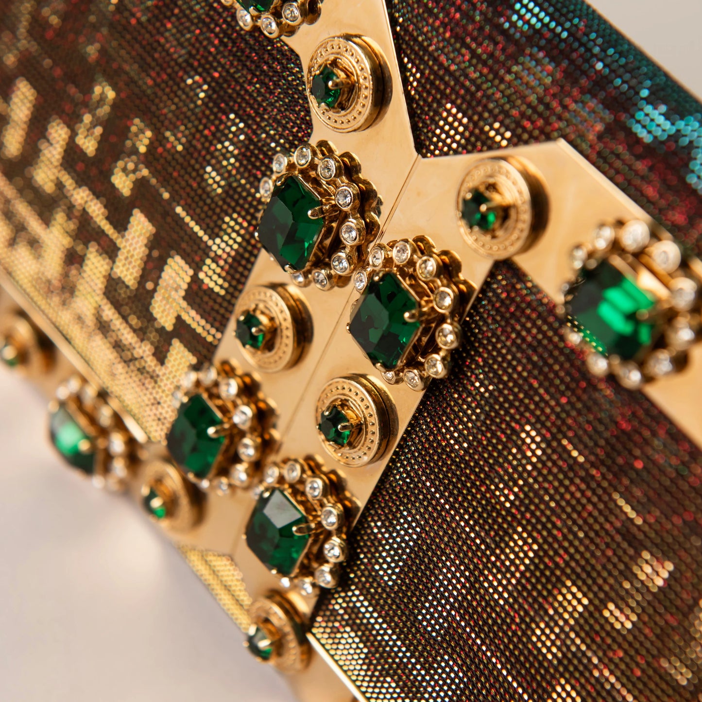 Dolce & Gabbana DG Iridescent Rhinestone Clutch
