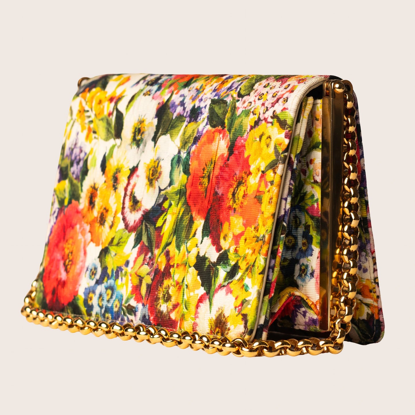 Dolce & Gabbana Floral Brocade Shoulder Bag
