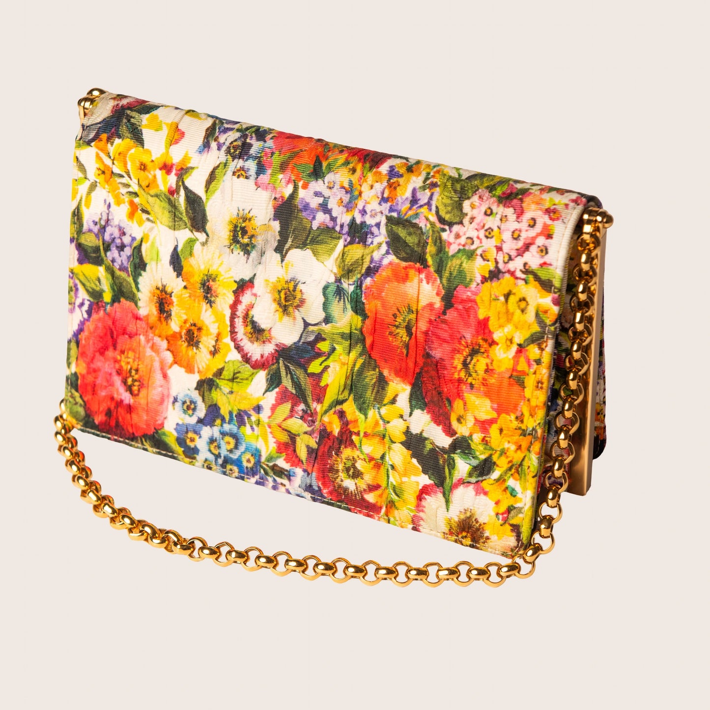 Dolce & Gabbana Floral Brocade Shoulder Bag
