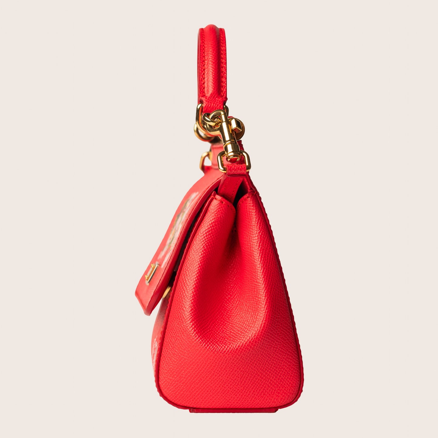 Dolce & Gabbana Miss Sicily Medium in Pink Dauphine Leather