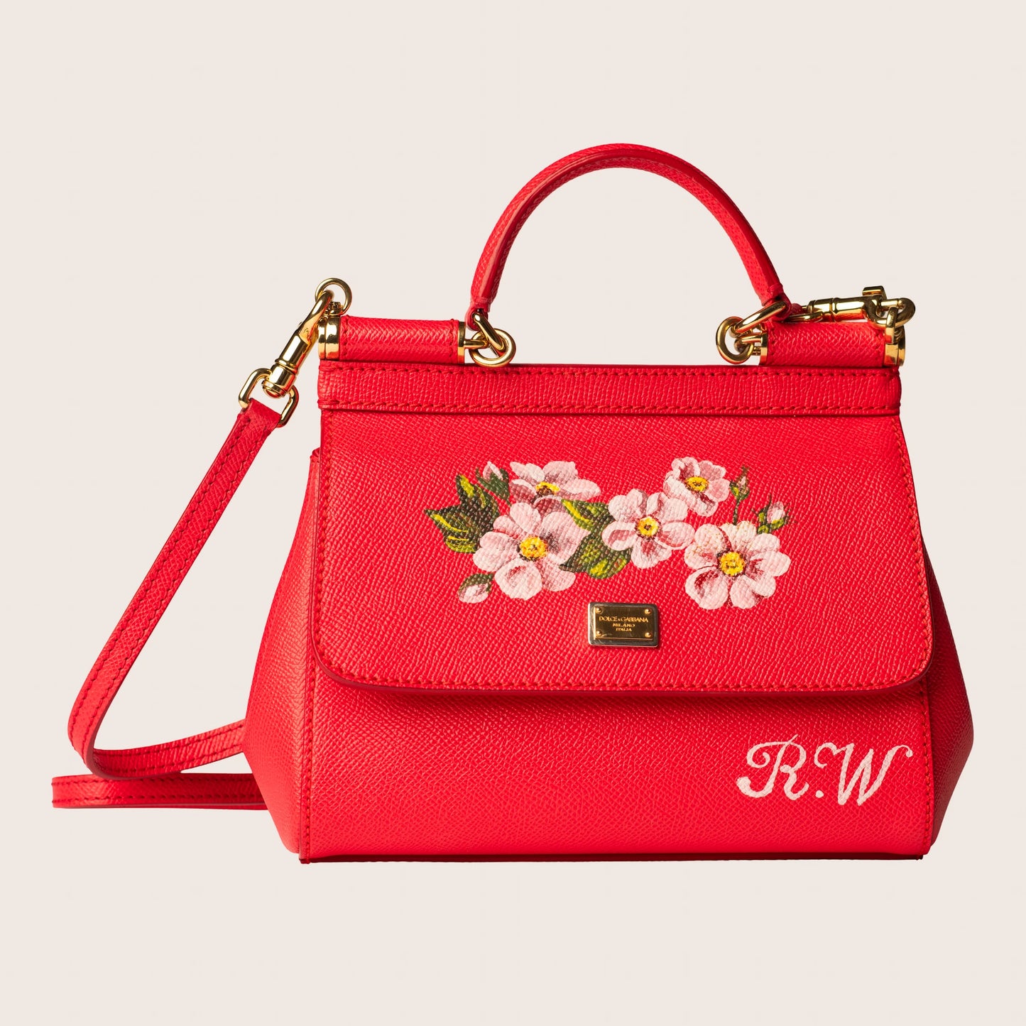 Dolce & Gabbana Miss Sicily Medium in Pink Dauphine Leather