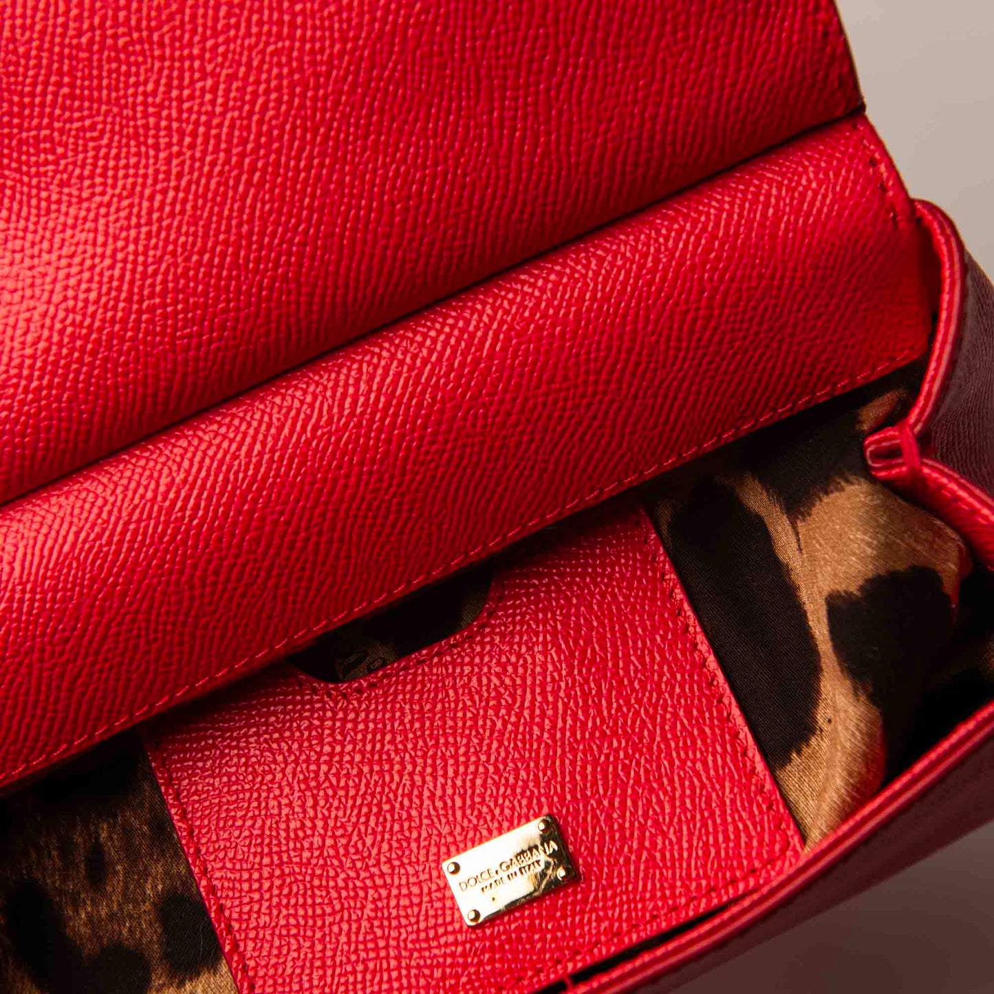 Dolce & Gabbana Sicily Medium Dauphine& Leather Bag – Orange