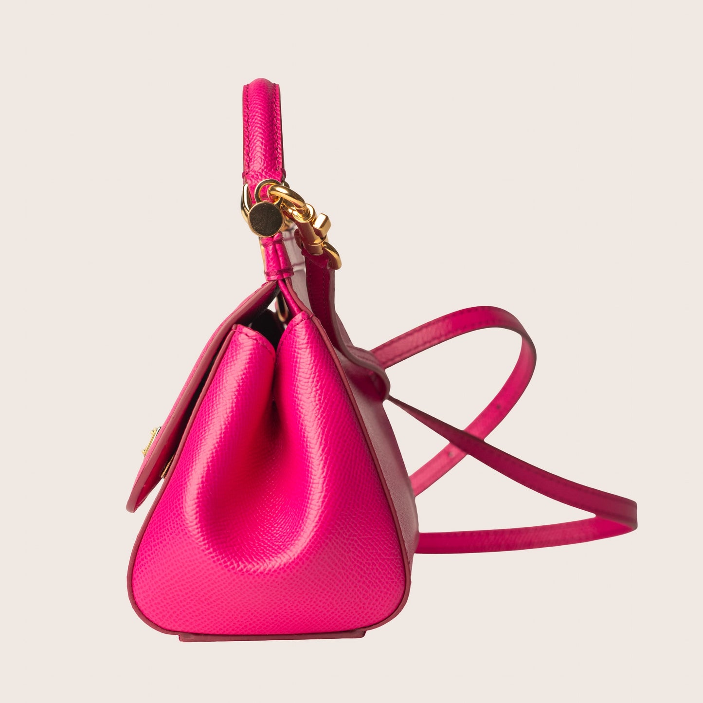 Dolce & Gabbana Miss Sicily Pink Leather Satchel