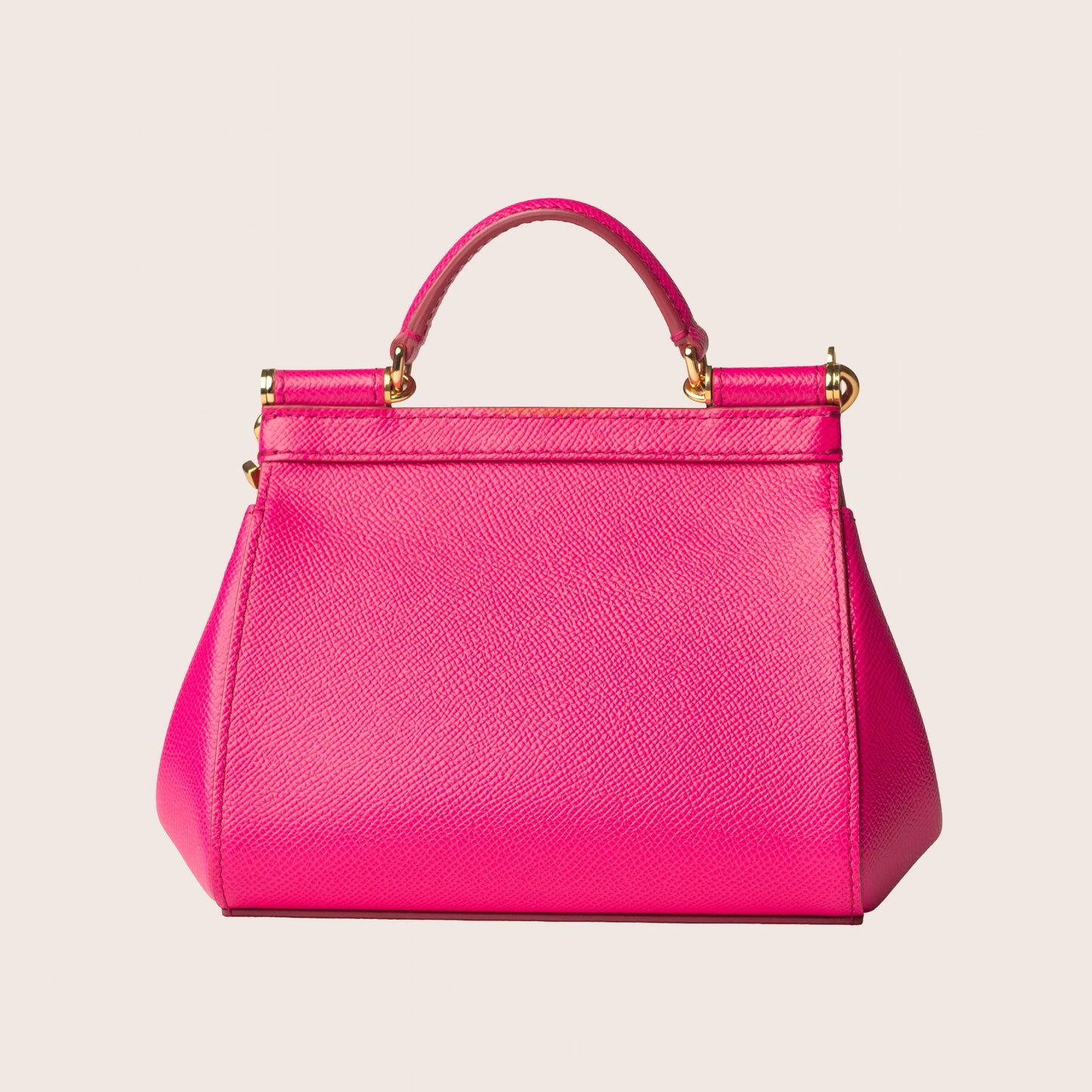 Dolce & Gabbana Miss Sicily Pink Leather Satchel
