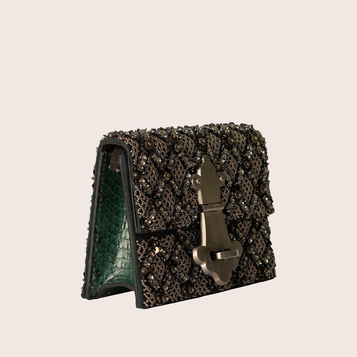 Dolce & Gabbana Key Lock Embellished Clutch