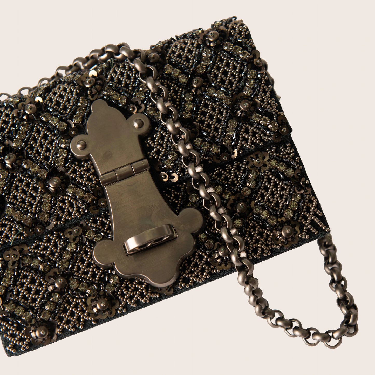 Dolce & Gabbana Key Lock Embellished Clutch