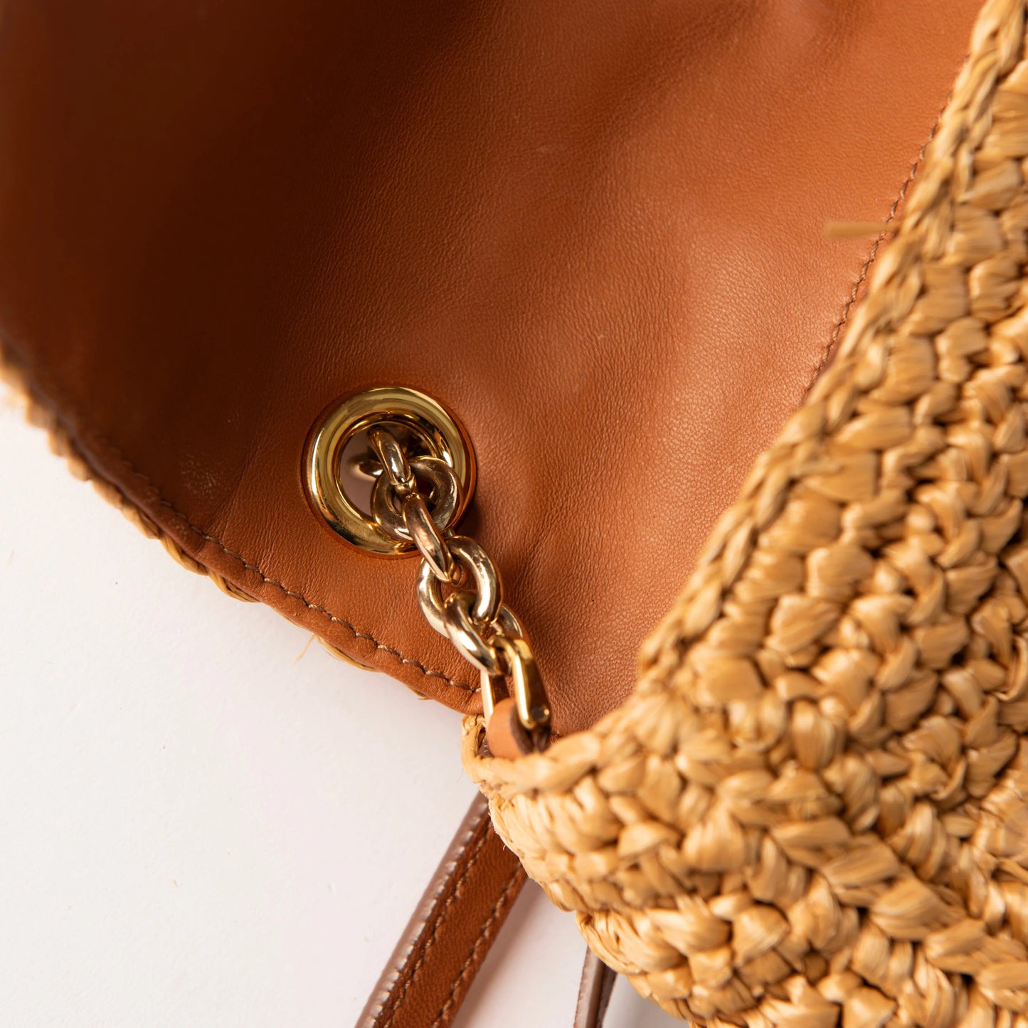 Dolce & Gabbana Floral Raffia Crossbody Bag