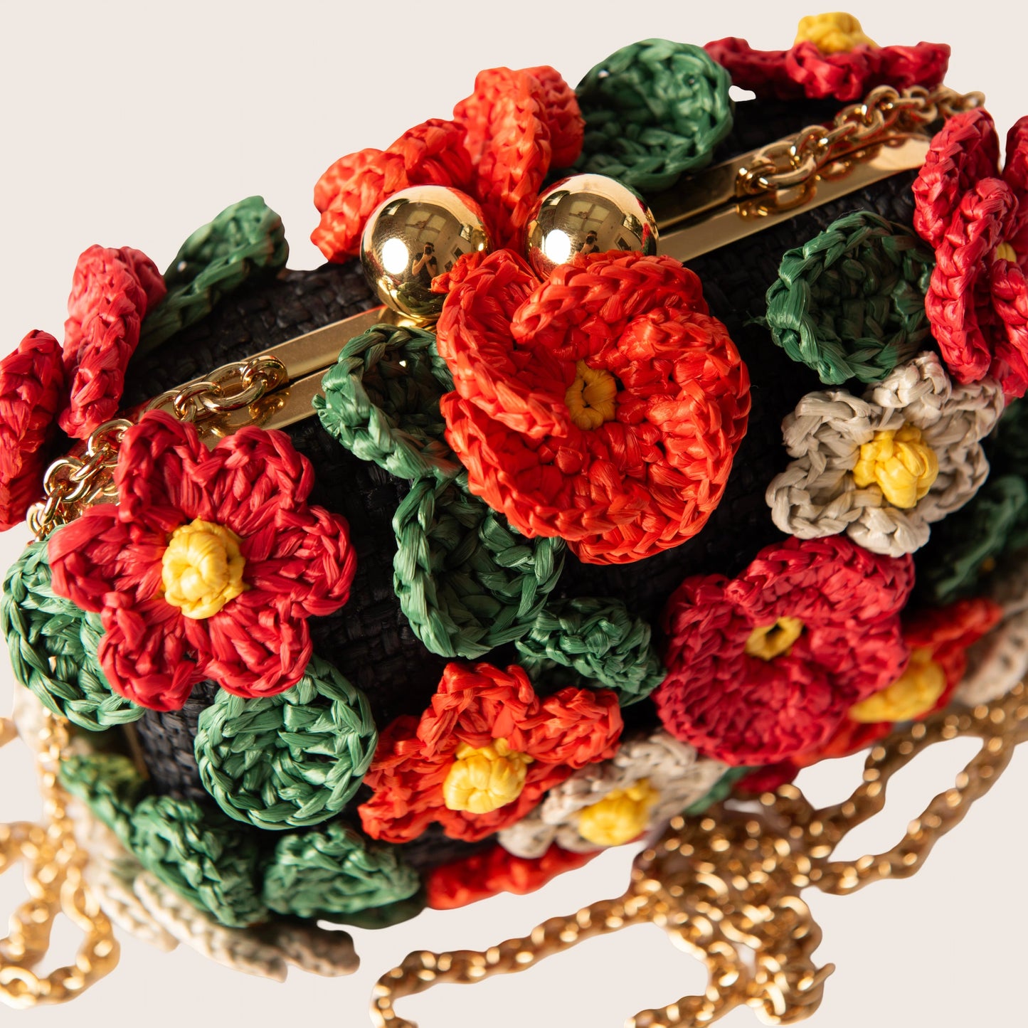 Dolce & Gabbana Floral Crochet Bag