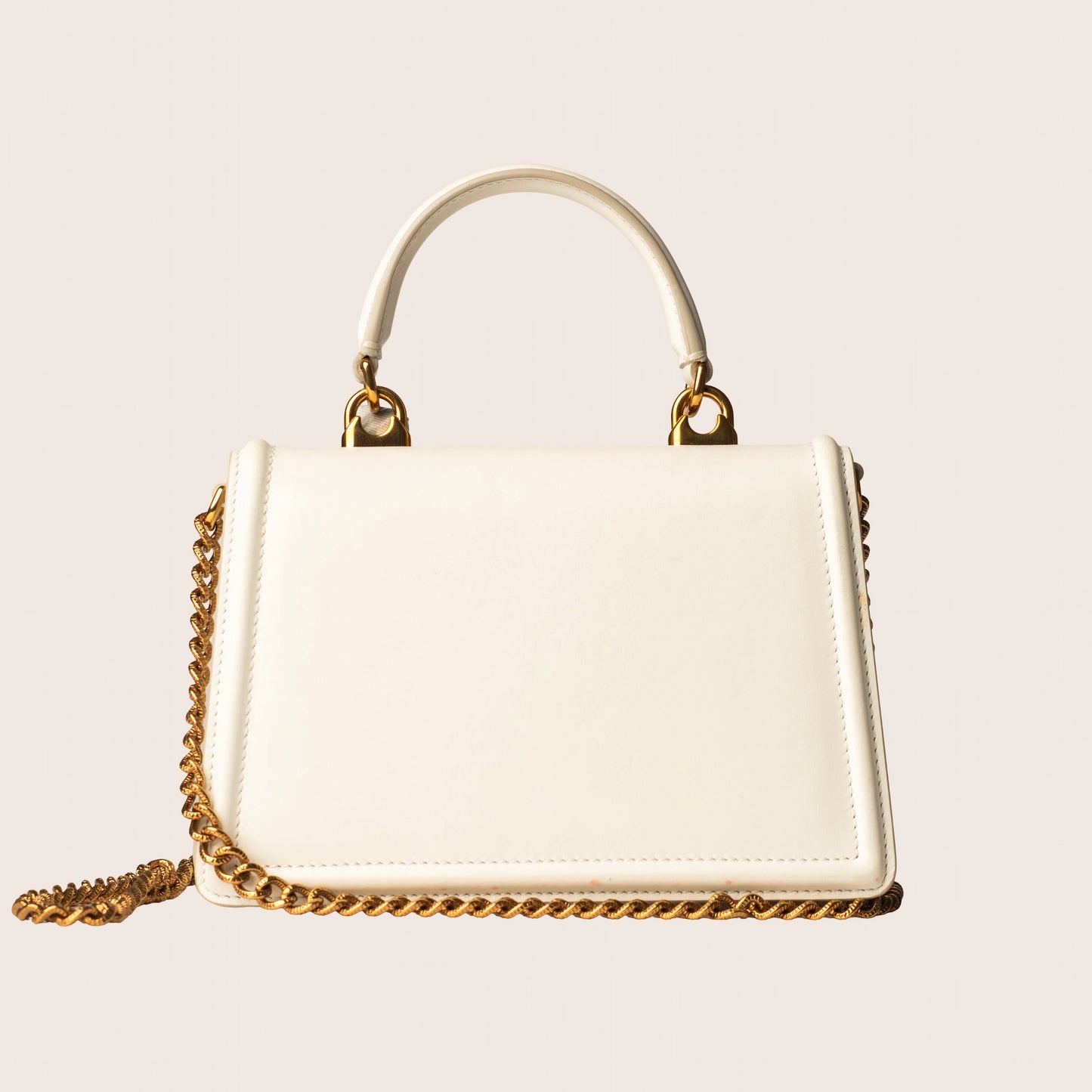Dolce & Gabbana Devotion Bag in White Leather