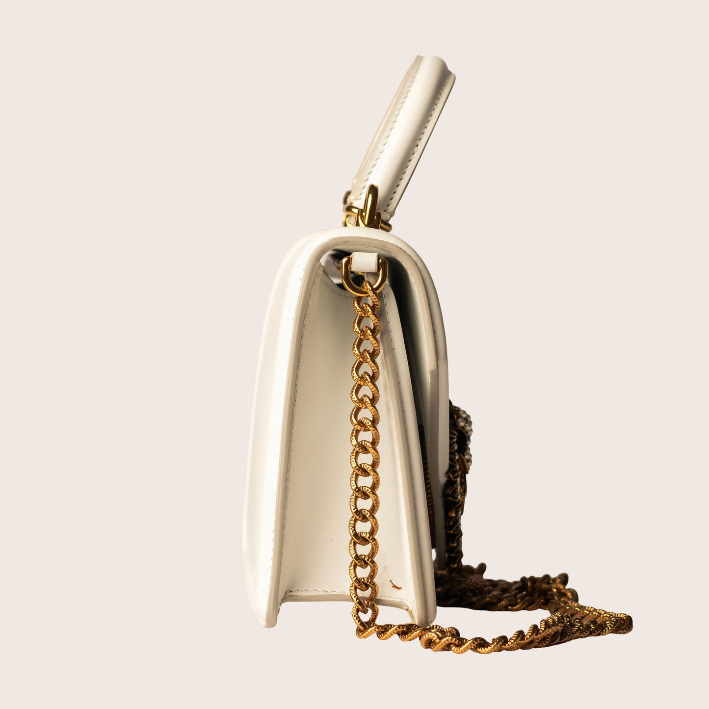 Dolce & Gabbana Devotion Bag in White Leather