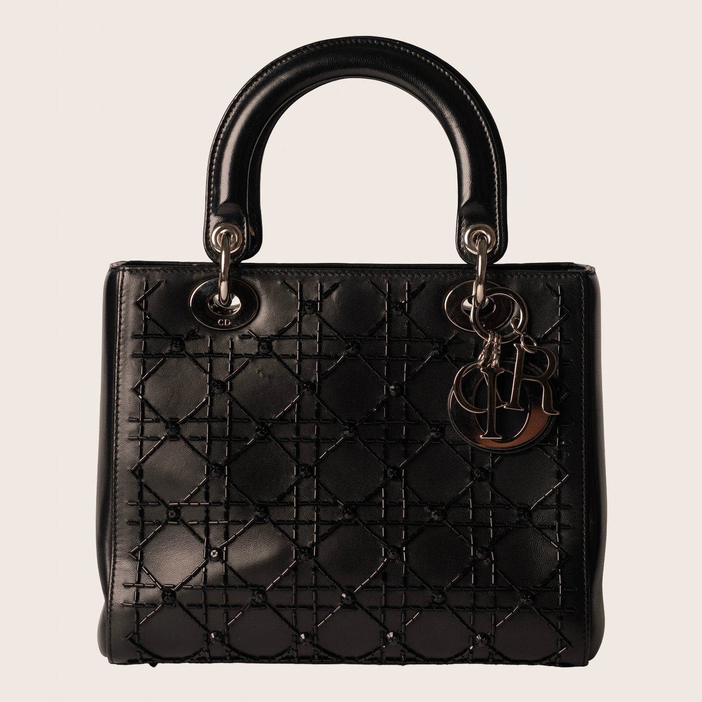 Christian Dior 2008 Large Cannage Lady Dior Handbag