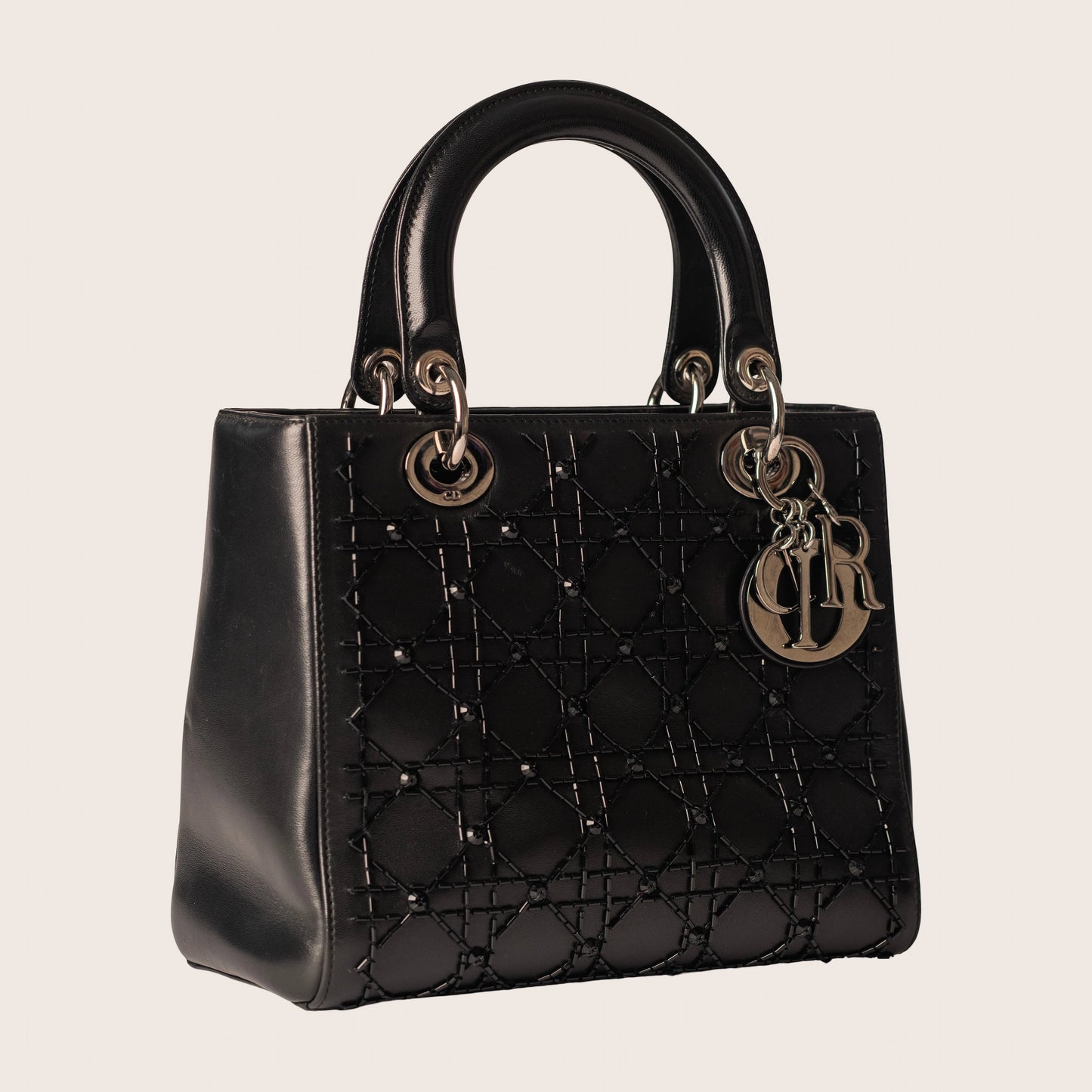 Christian Dior 2008 Large Cannage Lady Dior Handbag