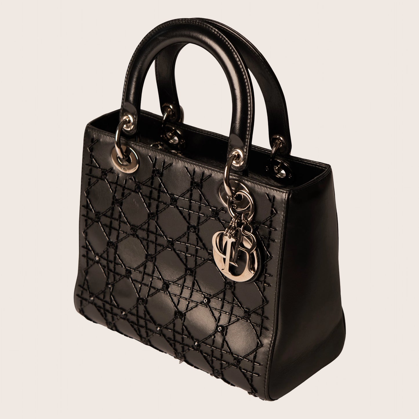 Christian Dior 2008 Large Cannage Lady Dior Handbag