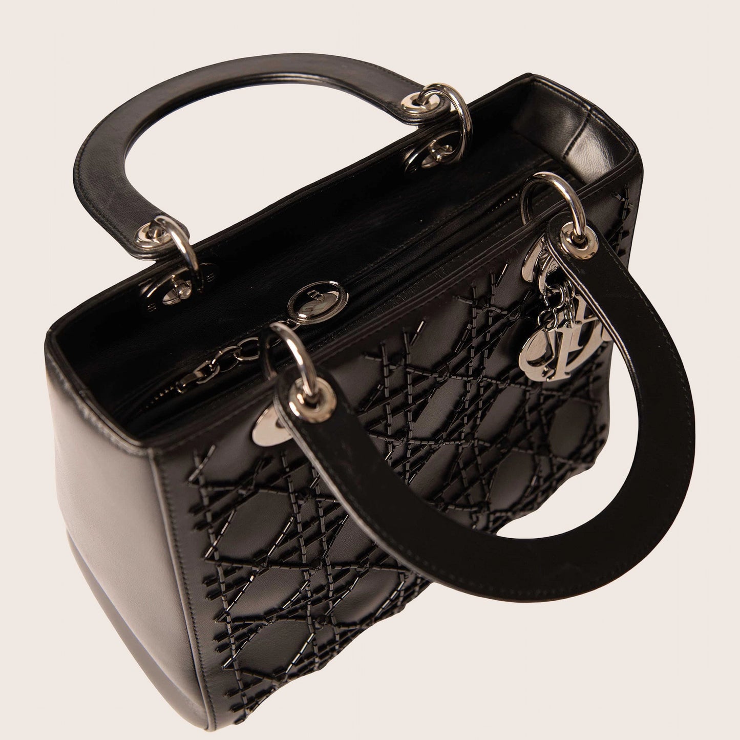 Christian Dior 2008 Large Cannage Lady Dior Handbag