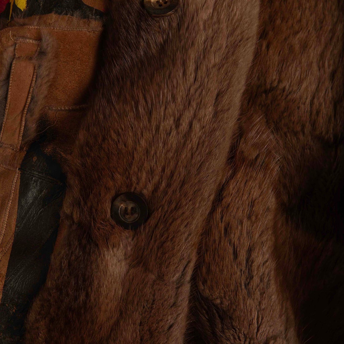 Dior Hand-Painted Fur Coat