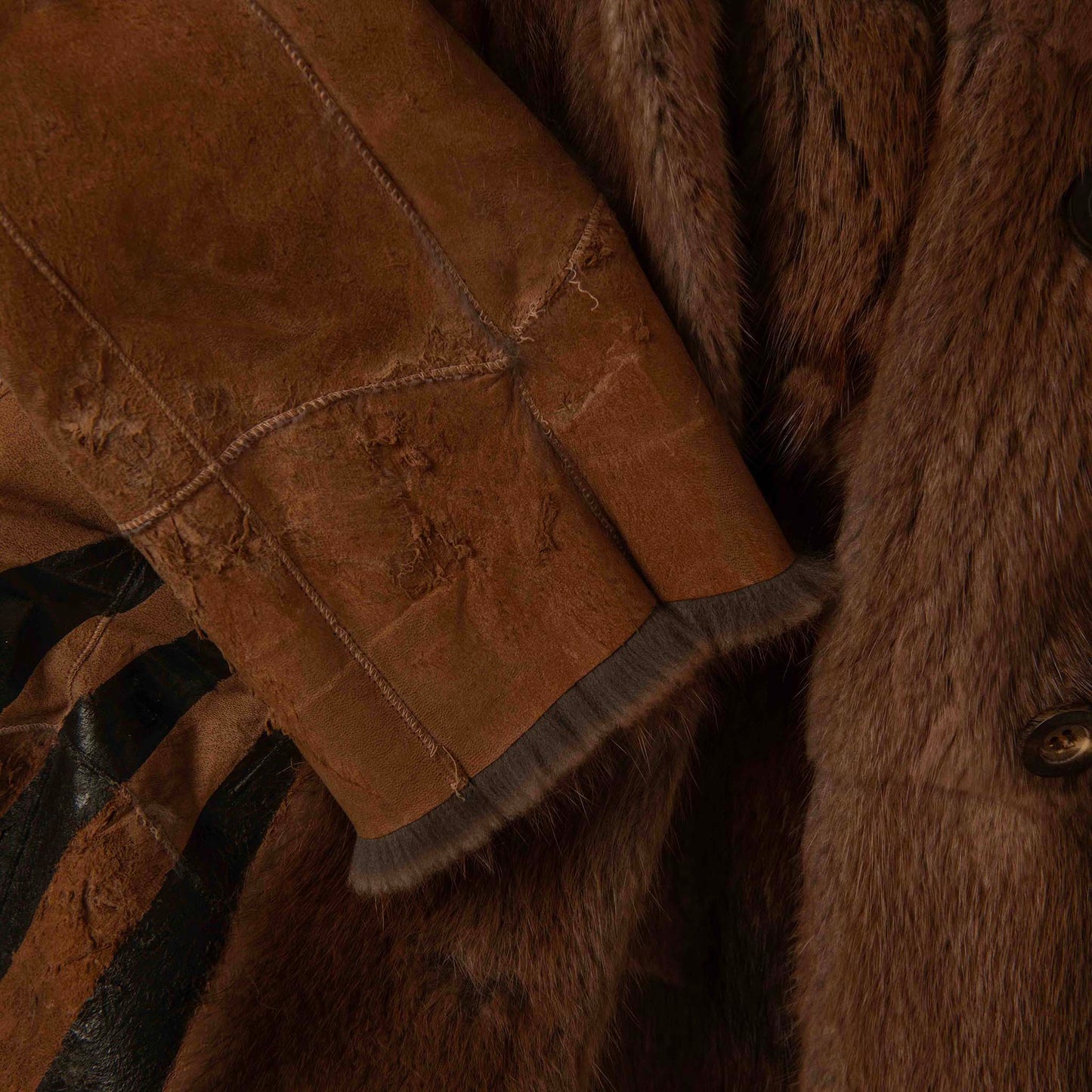 Dior Hand-Painted Fur Coat