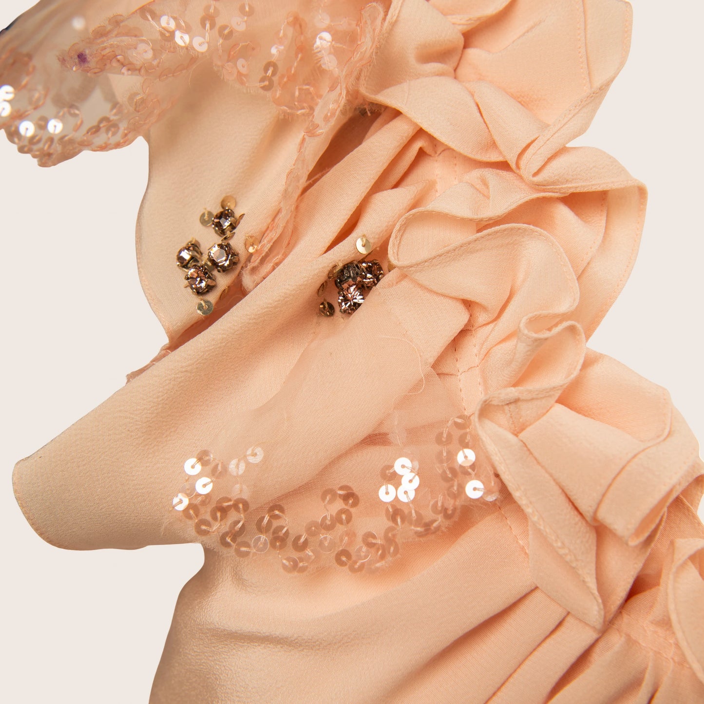 Dior Lace-Trimmed Silk Dress