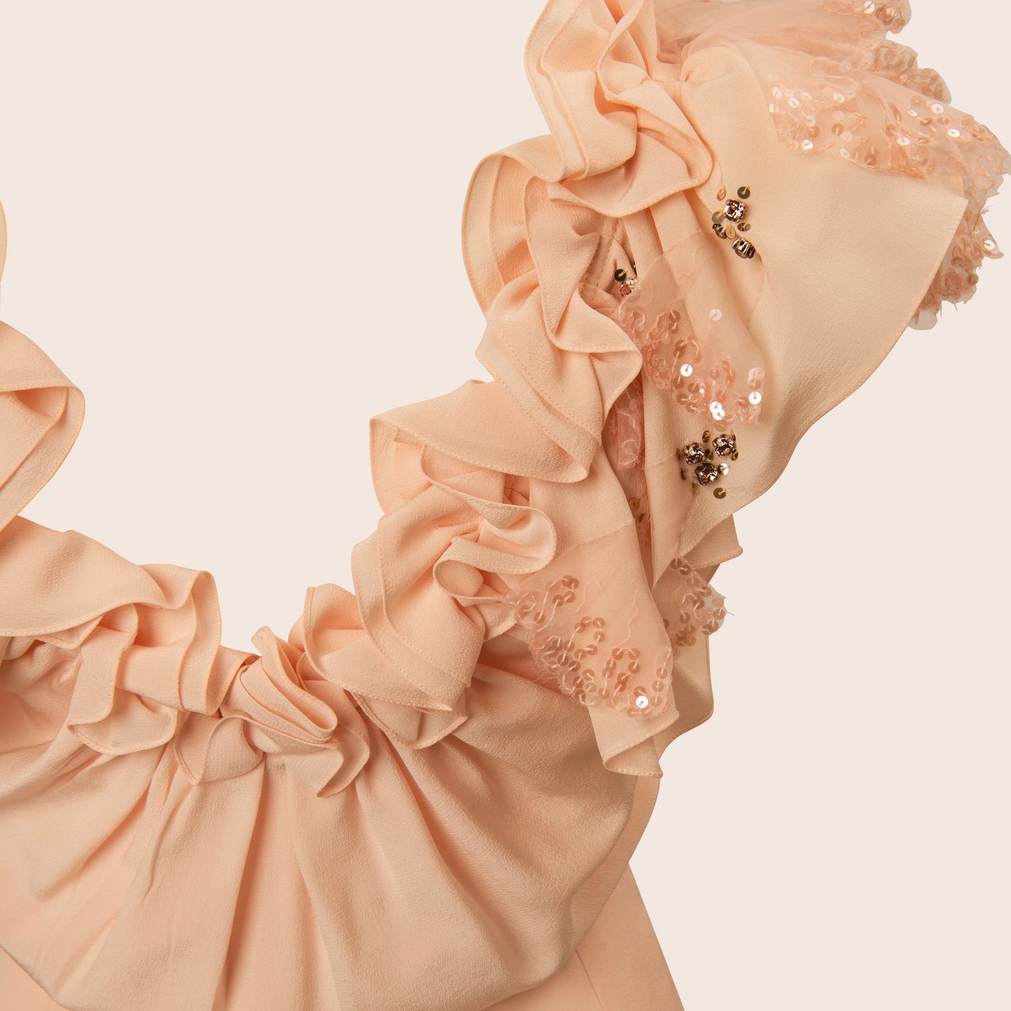 Dior Lace-Trimmed Silk Dress