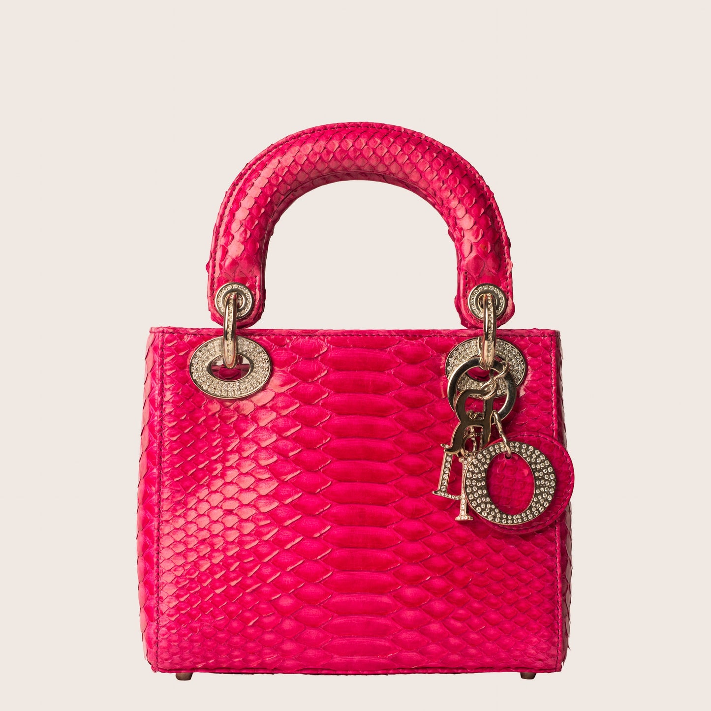 Dior Pink Mini Python Lady Dior