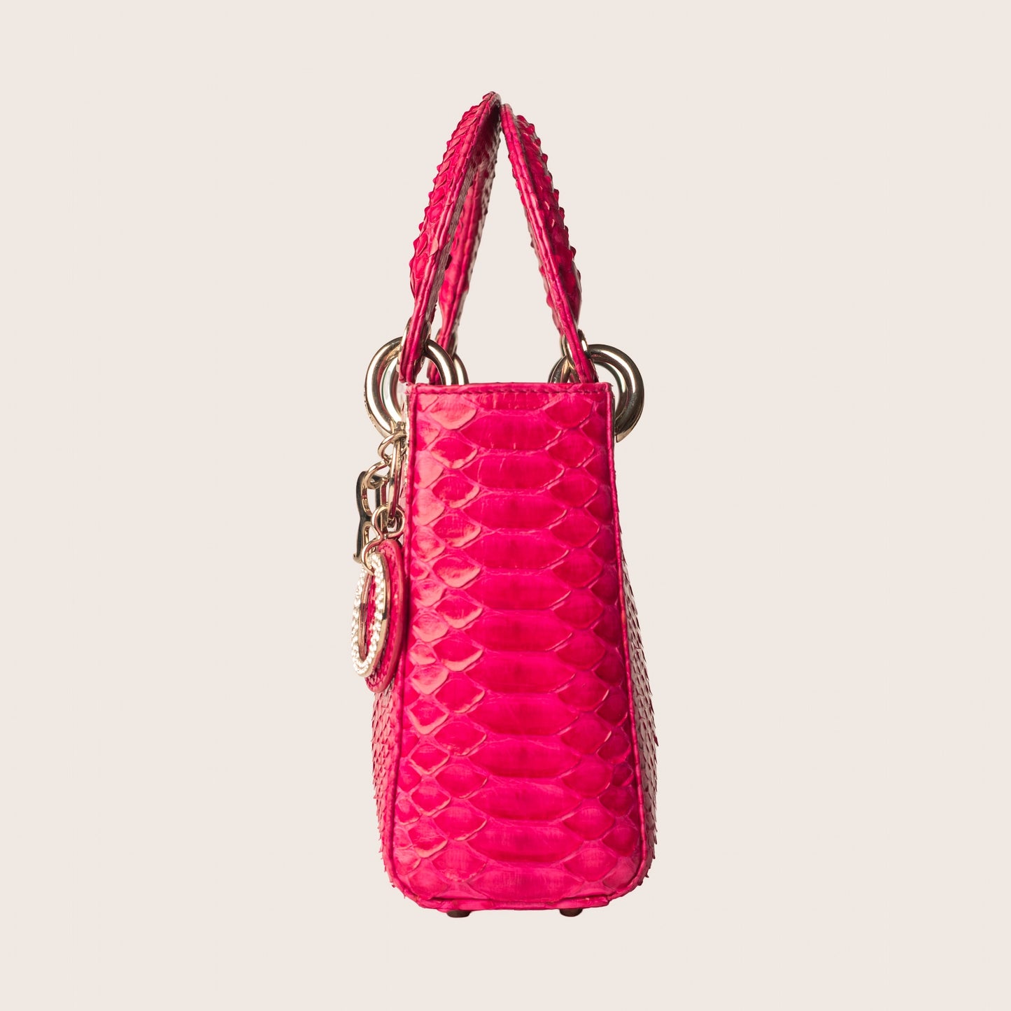 Dior Pink Mini Python Lady Dior