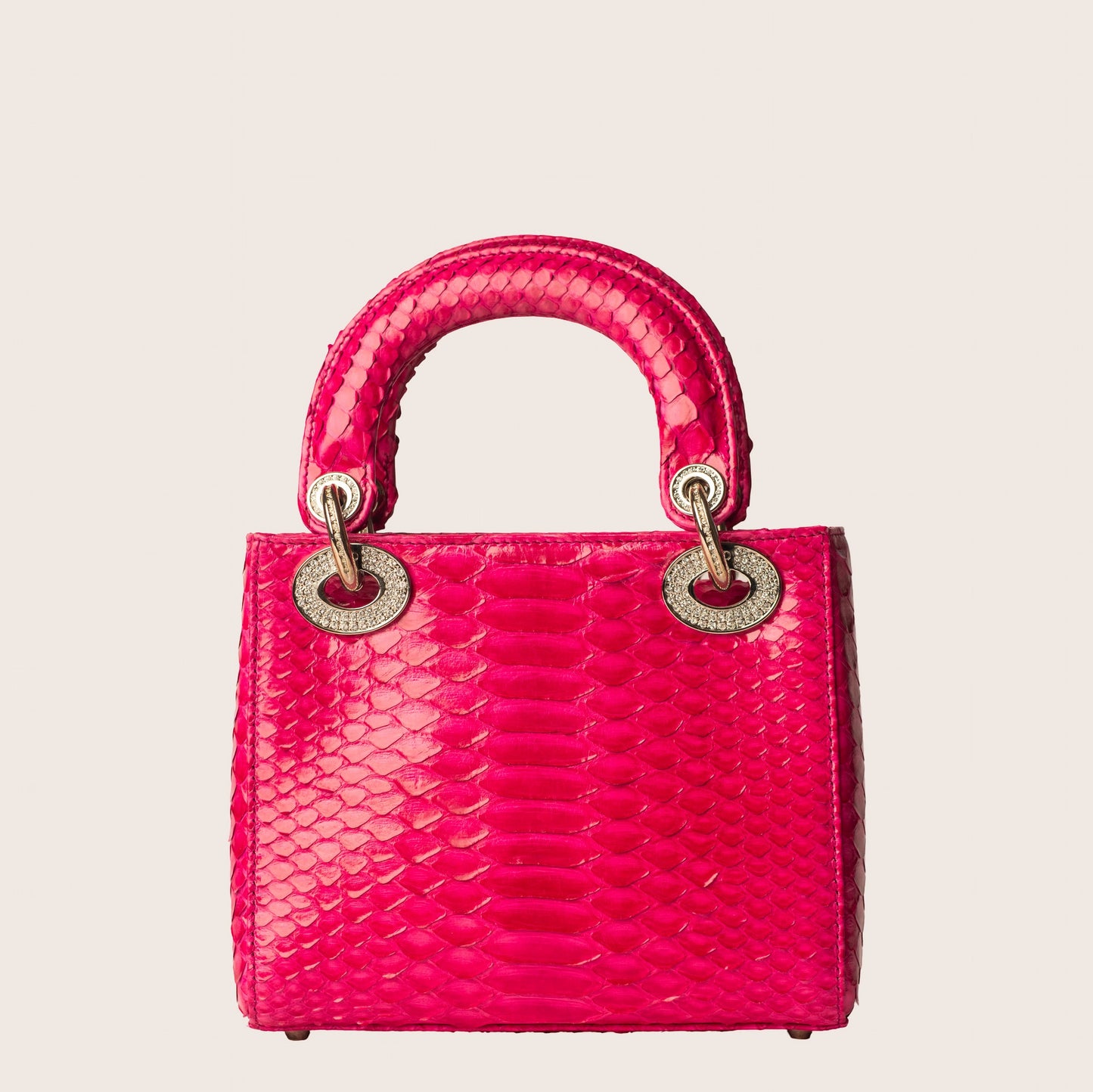 Dior Pink Mini Python Lady Dior