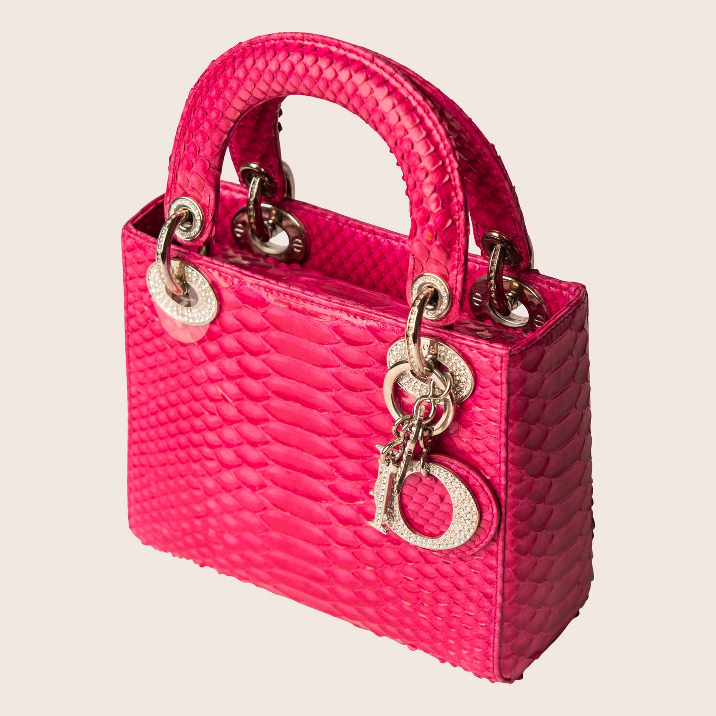 Dior Pink Mini Python Lady Dior