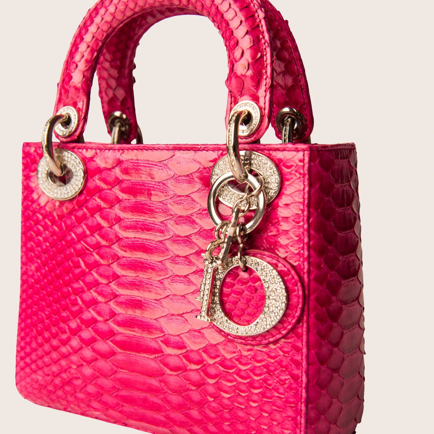 Dior Pink Mini Python Lady Dior
