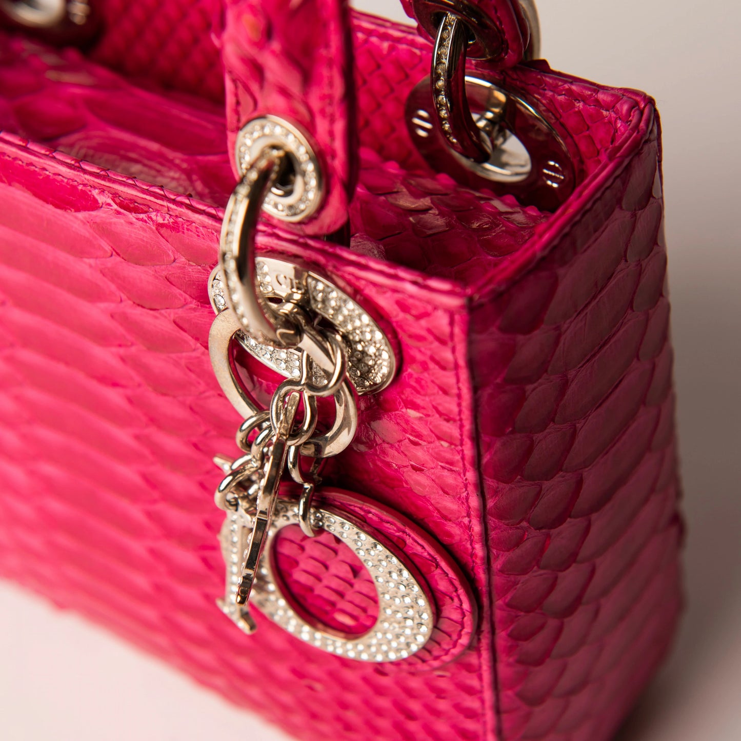 Dior Pink Mini Python Lady Dior