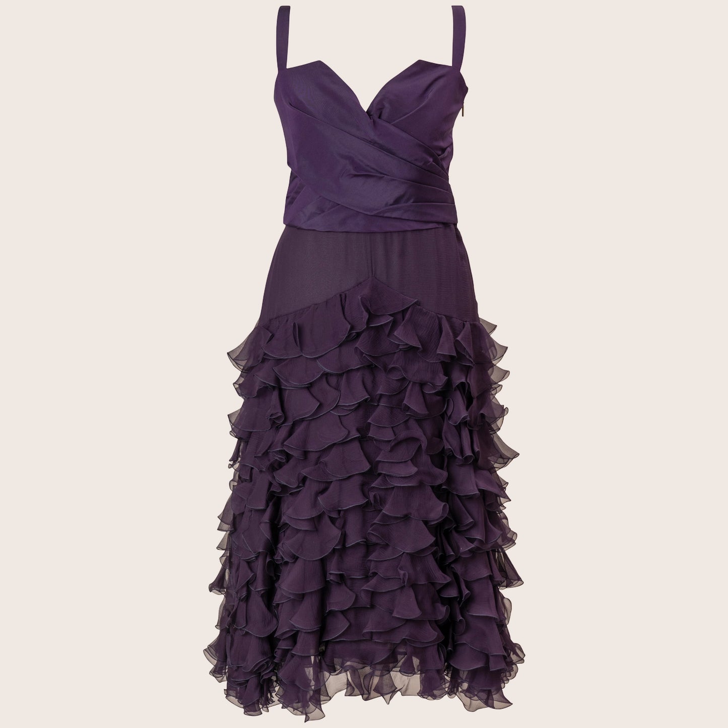 Dior Purple Ruffle Dress