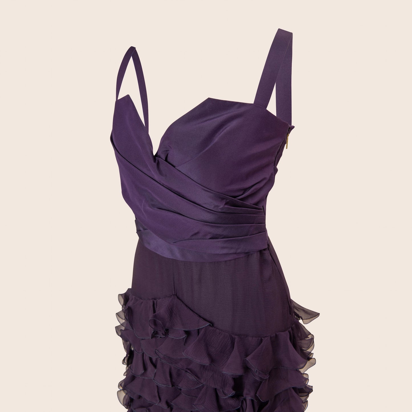Dior Purple Ruffle Dress