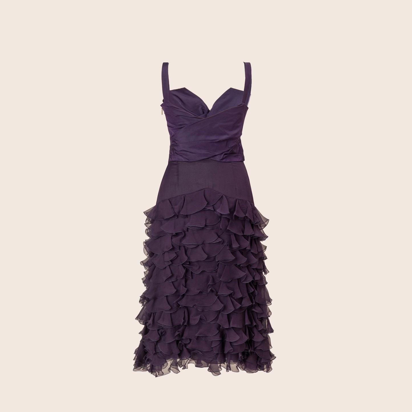 Dior Purple Ruffle Dress