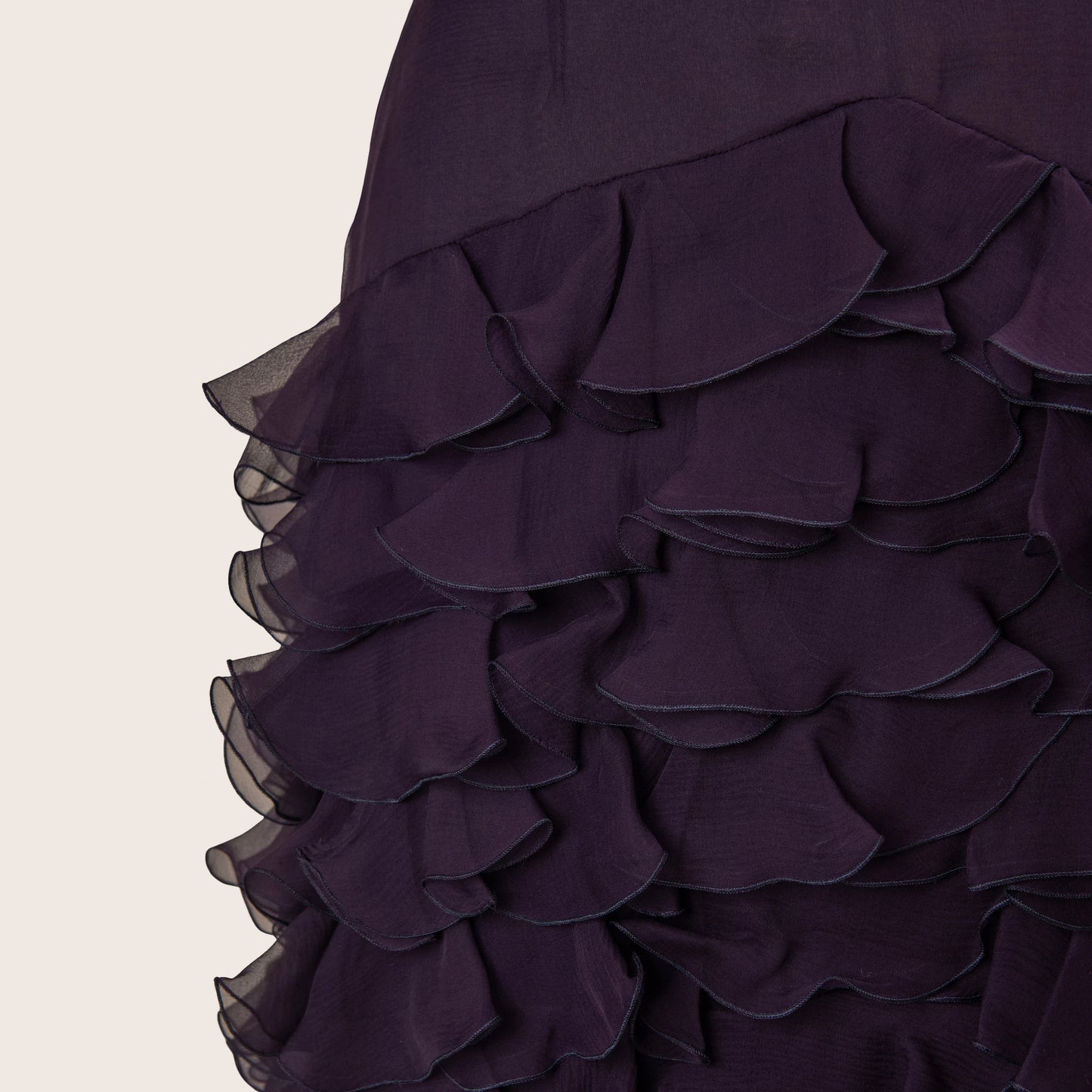 Dior Purple Ruffle Dress