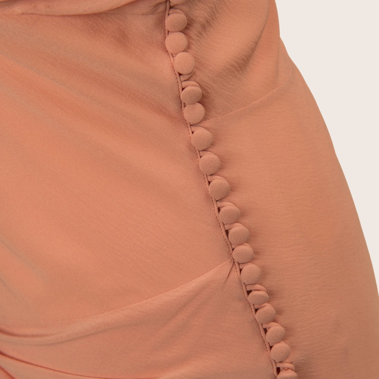 Dior Soft Peach Ruched Dress