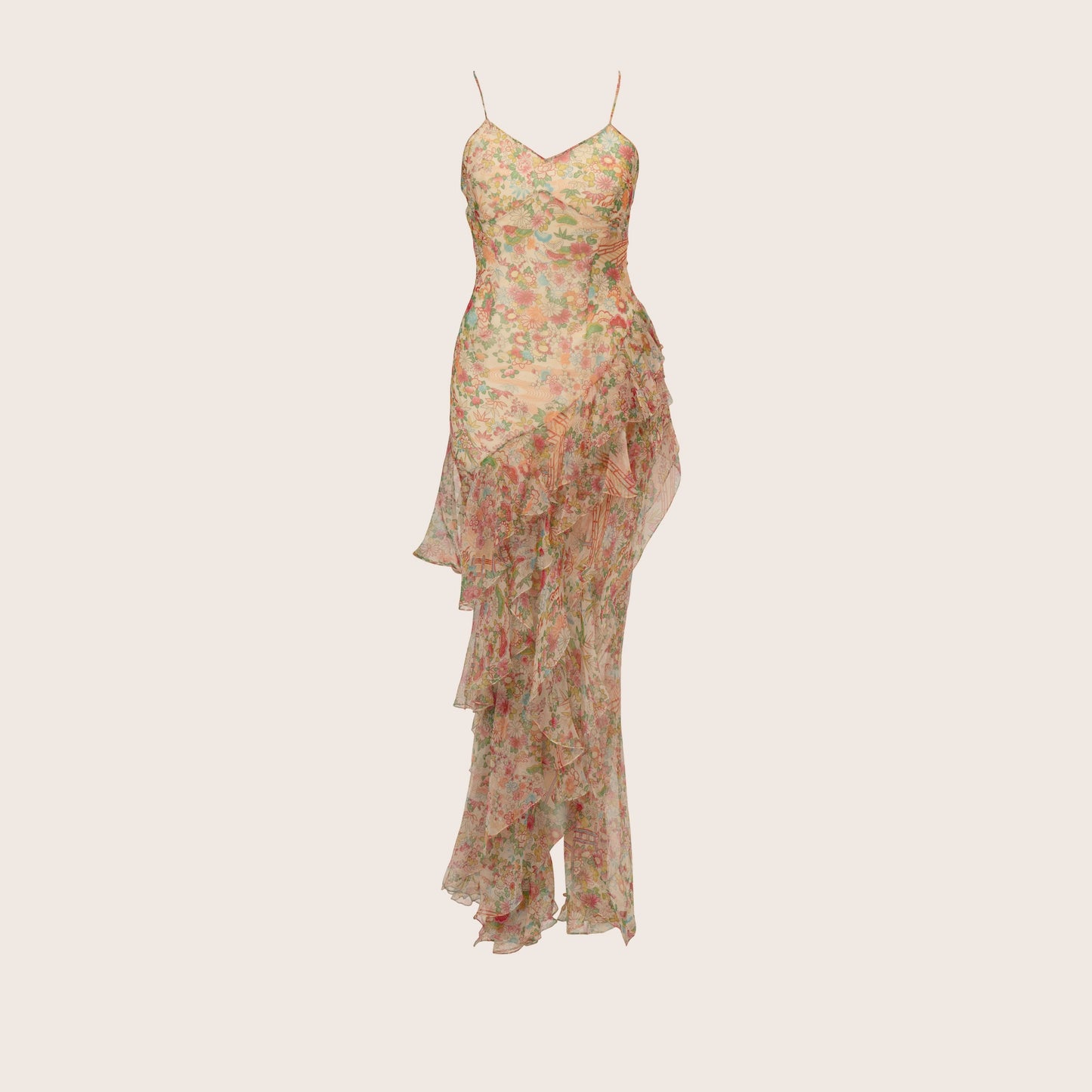Dior Floral Ruffle Dress