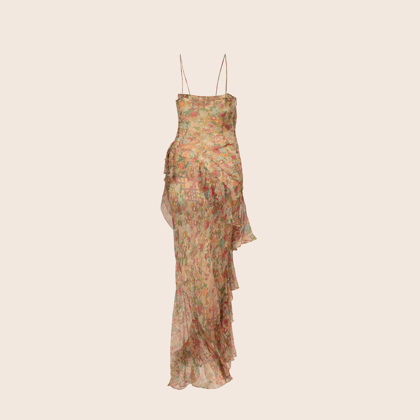 Dior Floral Ruffle Dress
