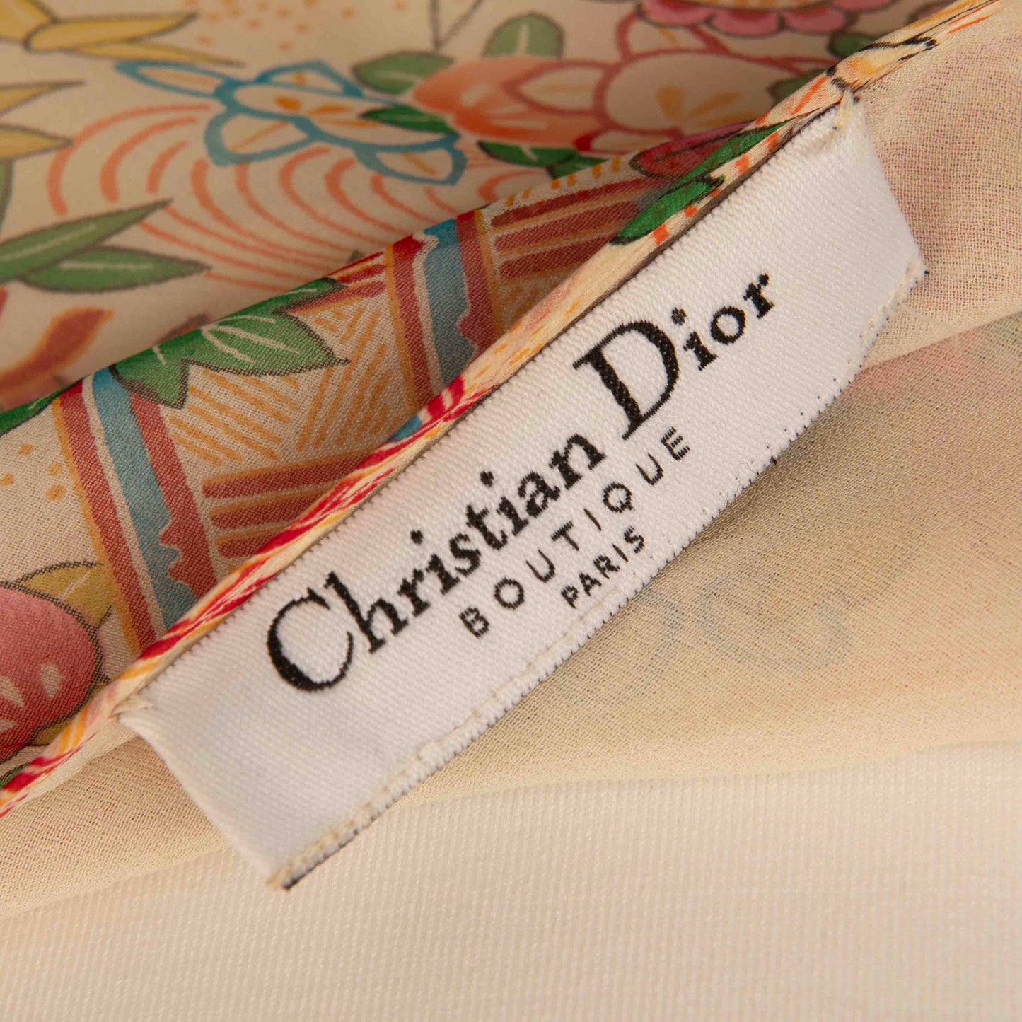 Dior Floral Ruffle Dress