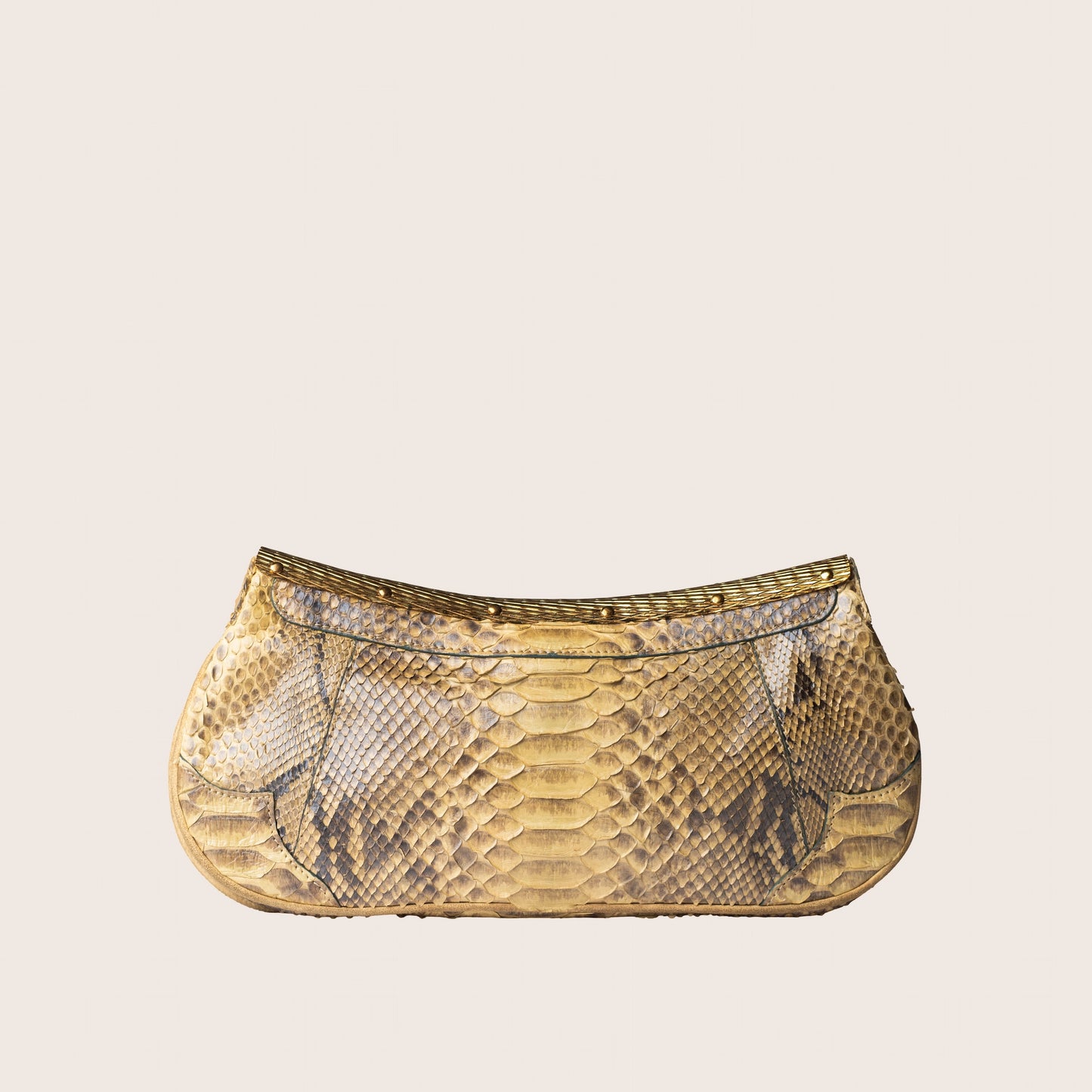 Roberto Cavalli Jeweled Python Clutch