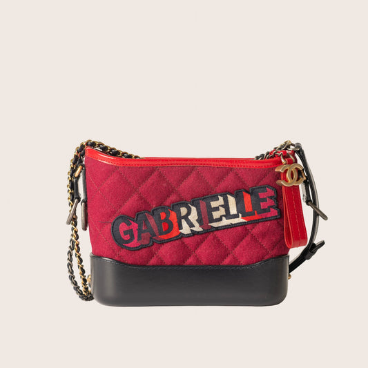 Chanel Red Wool Gabrielle Crossbody