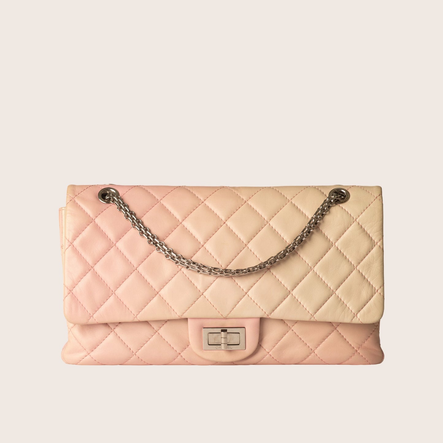 Chanel Degrade Pink Quilted Lambskin 2.55 Reissue 227 Flap Bag
