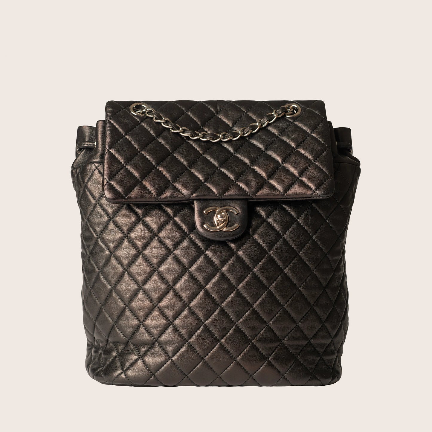 Chanel Black Quilted Leather Large Urban Spirit Backpack