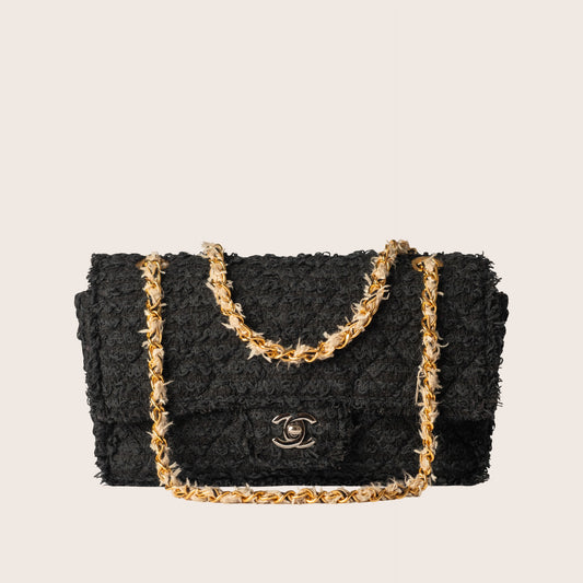 Chanel Tweed Matelassé Medium Flap Bag