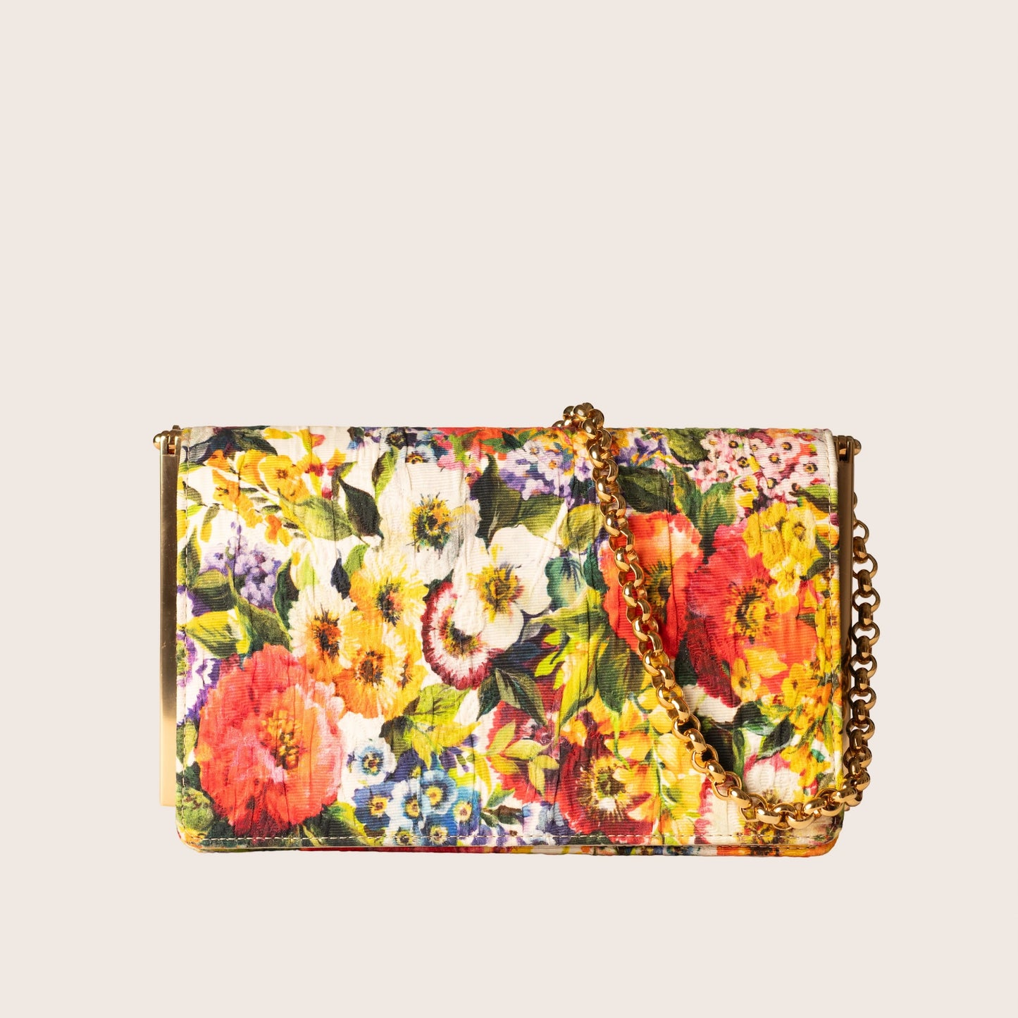 Dolce & Gabbana Floral Brocade Shoulder Bag