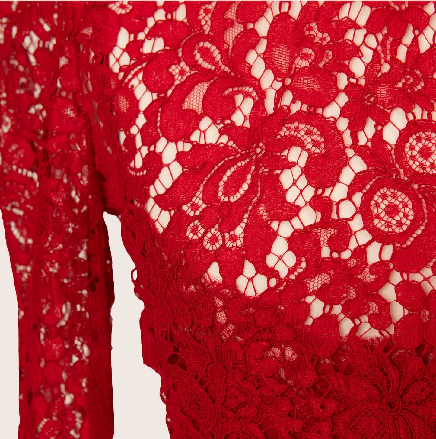 Dolce & Gabbana Red Lace Dress