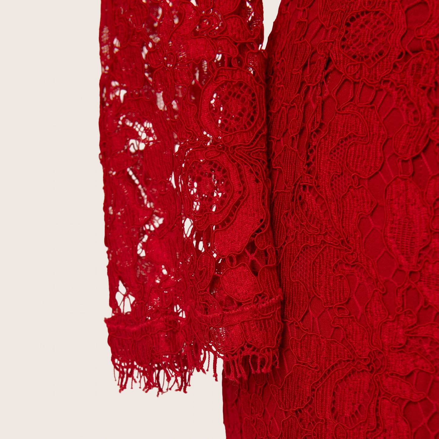 Dolce & Gabbana Red Lace Dress