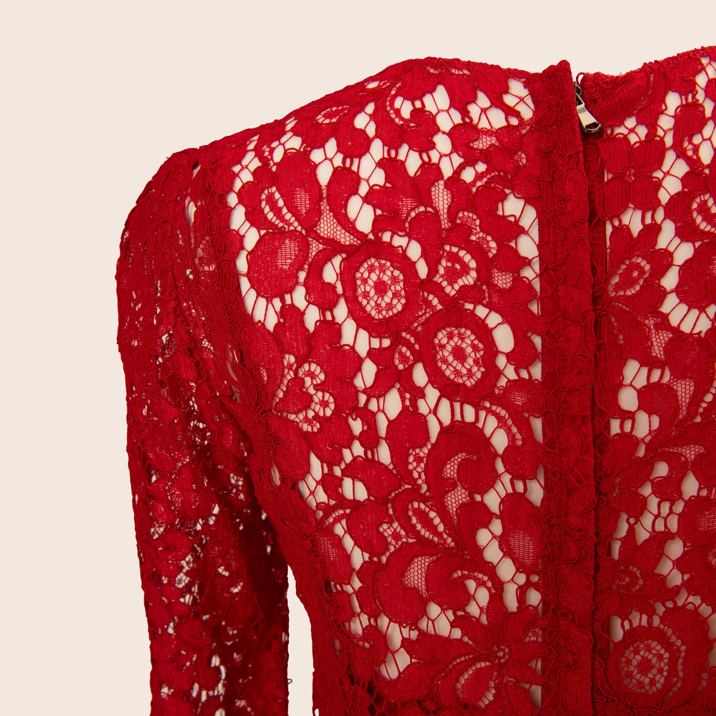Dolce & Gabbana Red Lace Dress