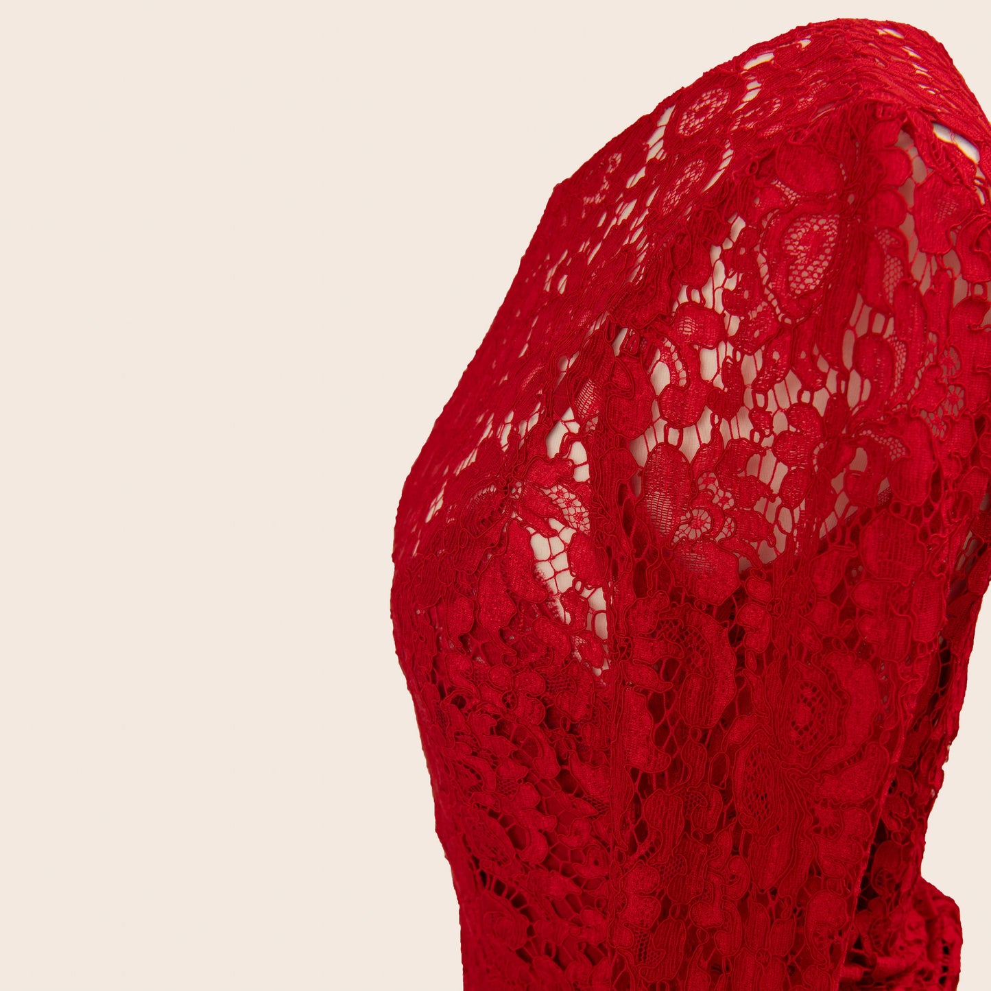Dolce & Gabbana Red Lace Dress